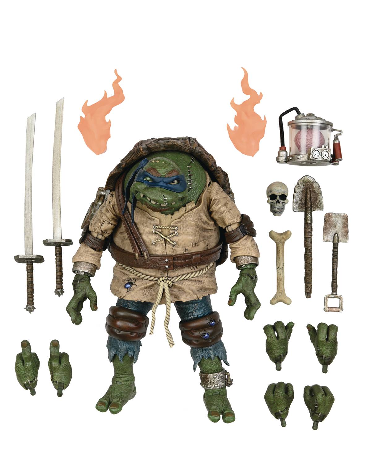 Universal Monsters TMNT Leonardo Hunchback 7 Inch Action Figure