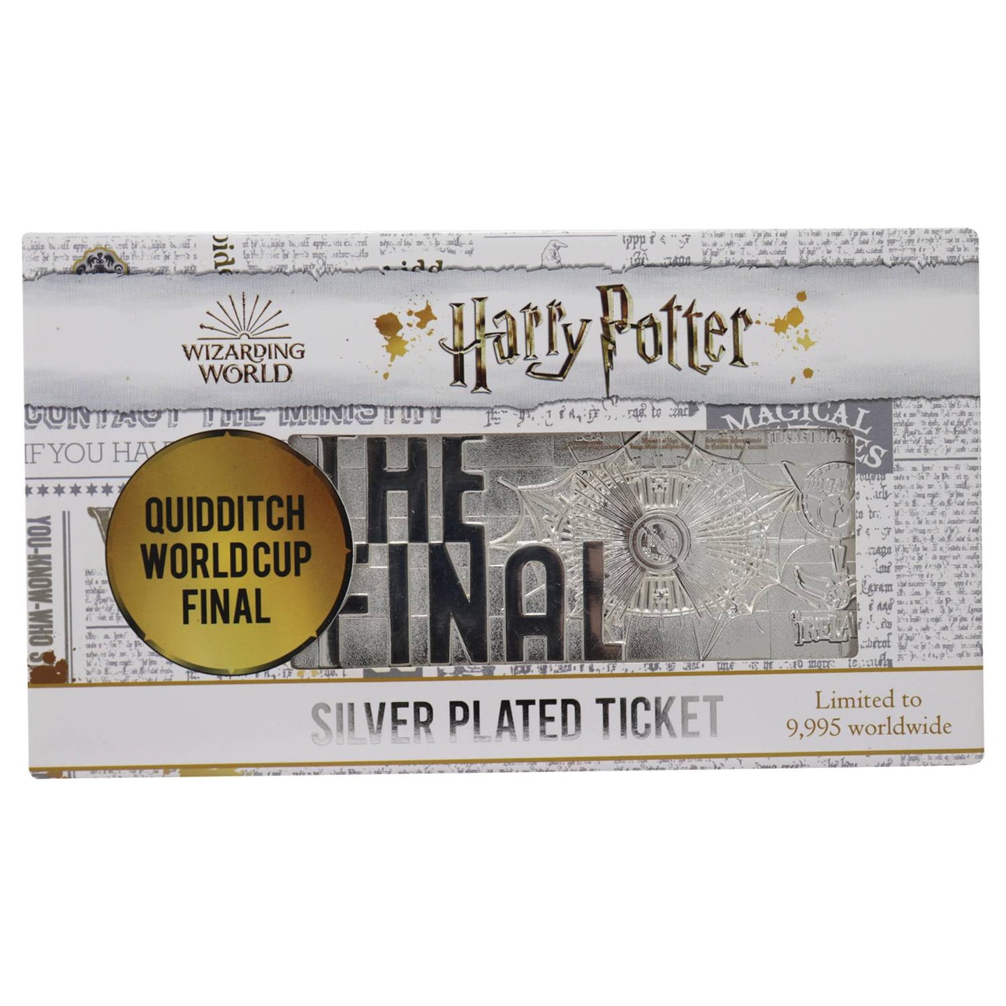 Harry Potter Ltd Ed Replica Quidditch World Cup Ticket