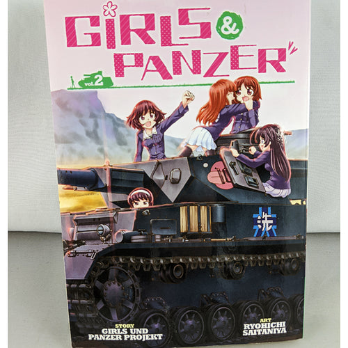 Front cover of Girls & Panzer Volume 2. Manga by Girls and Panzer Project and Ryohichi Saitaniya