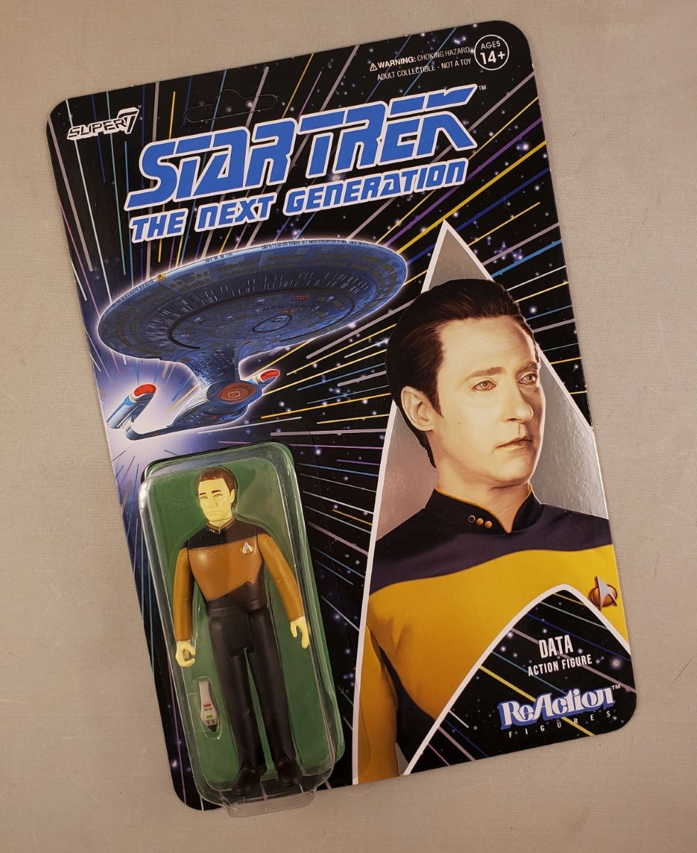 Star Trek TNG Data Reaction 3 3/4 Inch Figure